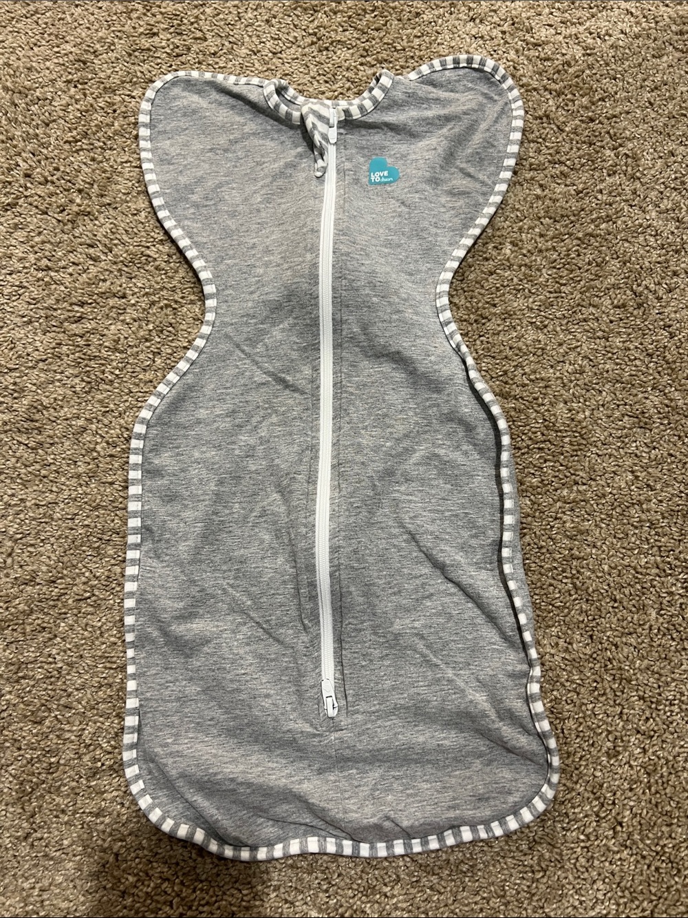 Love to Dream Gray Zip-Up Swaddle Sleep Sack